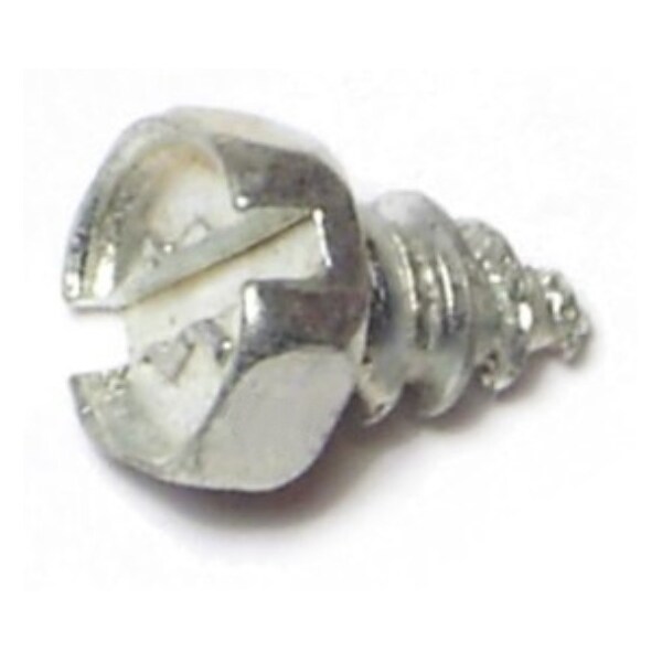 Midwest Fastener Sheet Metal Screw, #8 x 1/4 in, Zinc Plated Steel Flange Hex Head Slotted Drive, 36 PK 61343 - main